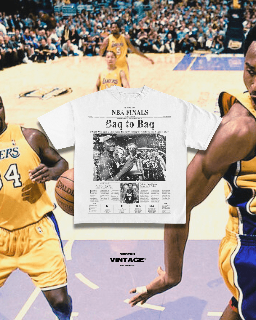 “2001 BAQ TO BAQ CHAMPS” TEE (WHITE) - Hype Home Studios