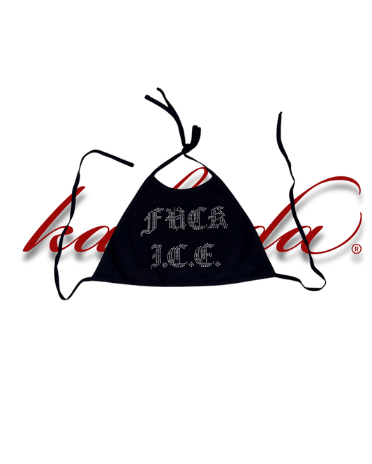 “F*CK ICE” HALTER TOP - Hype Home Studios