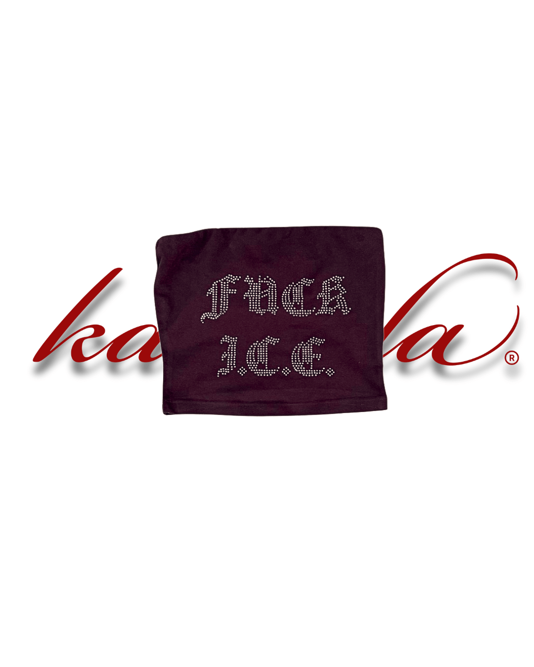 “F*CK ICE” TUBE TOP (BROWN) - Hype Home Studios