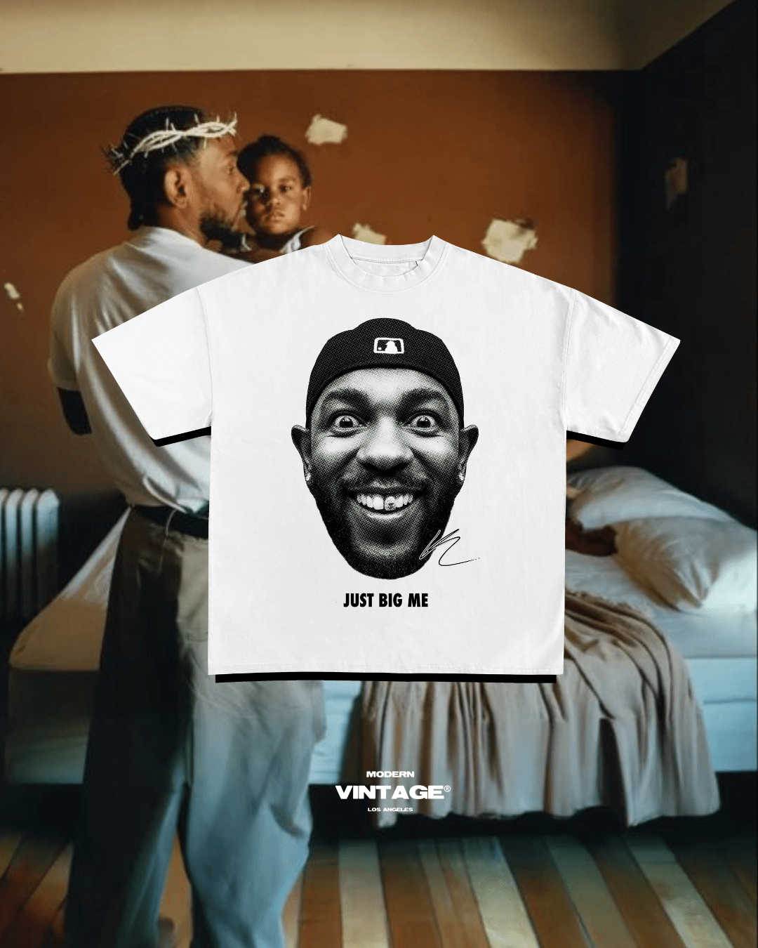 KENDRICK “BIG ME” TEE (WHITE) - Hype Home Studios