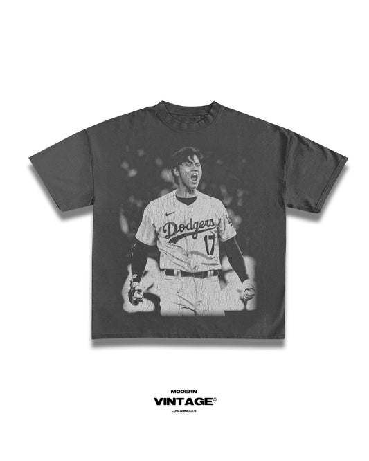 DODGERS “OHTANI” TEE (VINTAGE BLACK) - Hype Home Studios